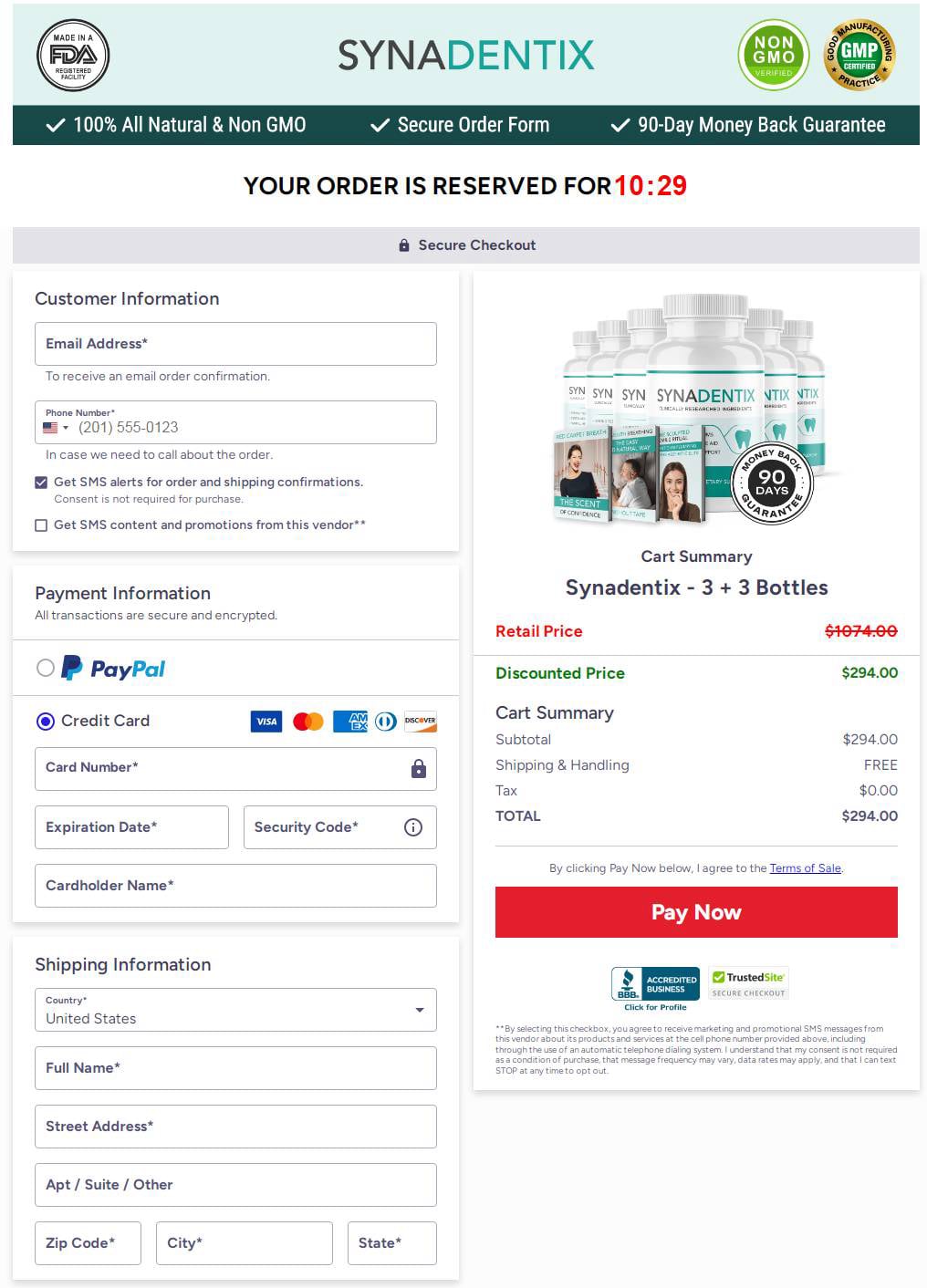 1 Day SynaDentix Offer